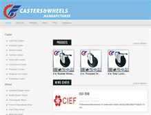 Tablet Screenshot of caster-manufacturing.com